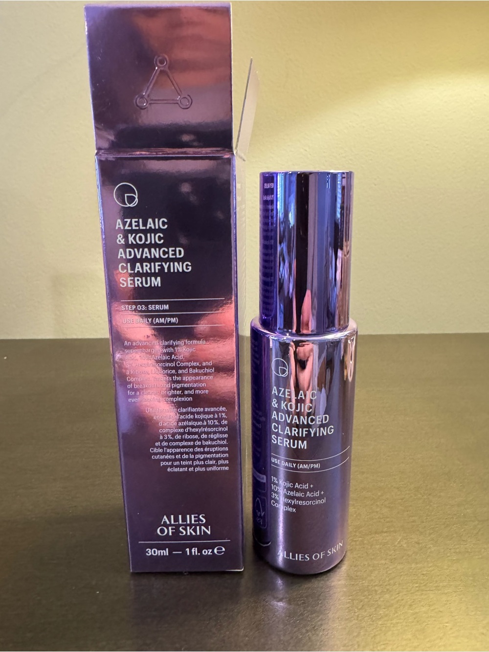 Allies of Skin Azelaic Kojic Advanced Clarifying Serum 30 ml 1 oz Full Size NIB